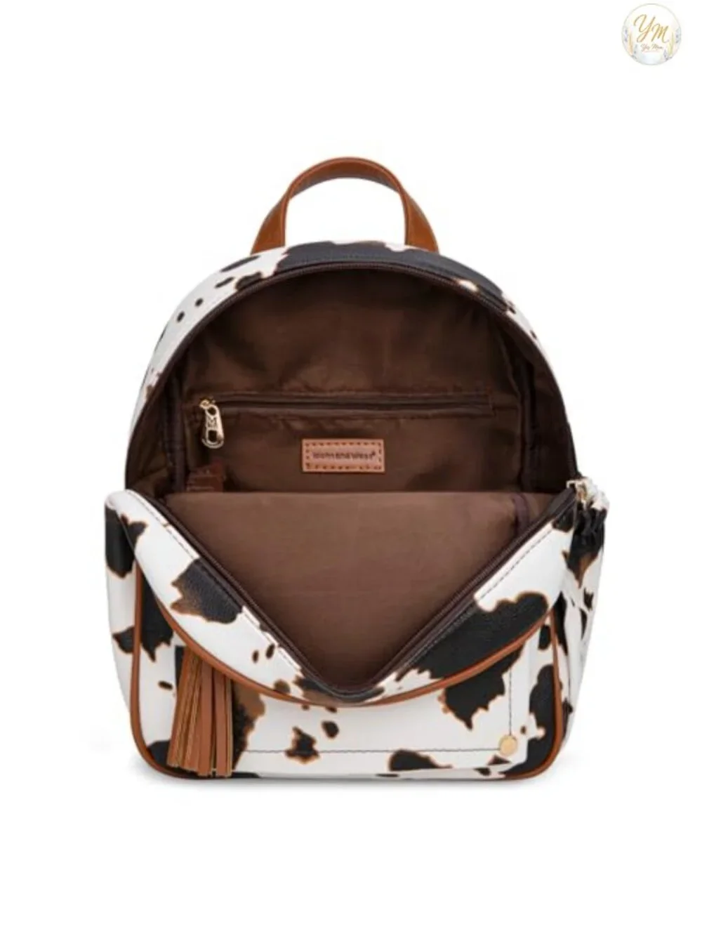 Mini Anti Theft Backpack Purse with Secured Zipper and Tassel